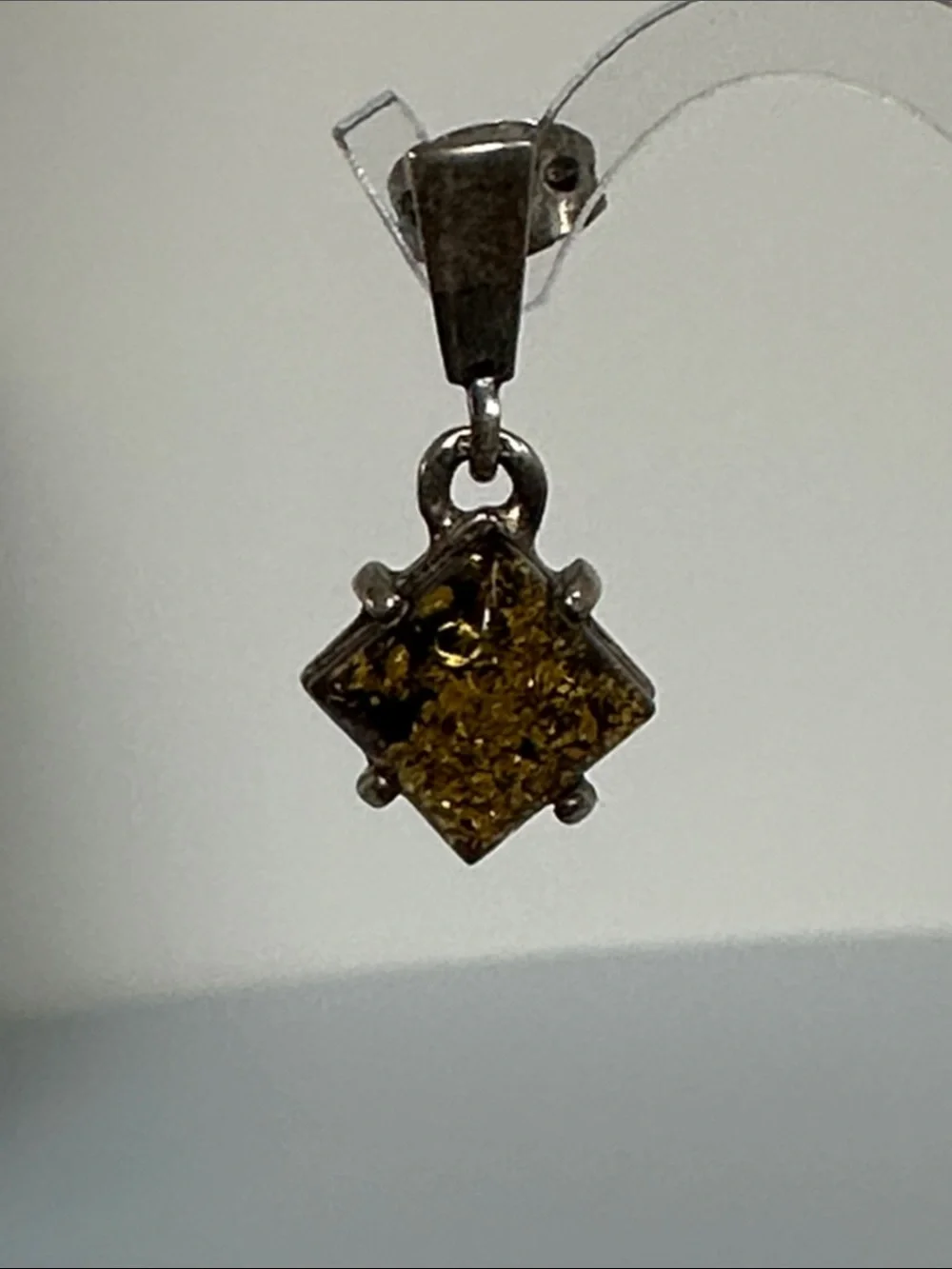 Sterling Silver Amber Drop Earrings - Warm Yellow Amber Dangles